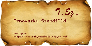 Trnovszky Szebáld névjegykártya
